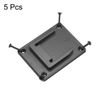 sourcing map 5pcs Battery Holder Wall Mount Dock Rack Tool Holder for 14.4/18V Battery,Black