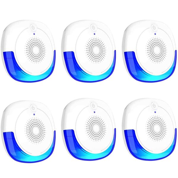 Ultrasonic Pest Repeller 6 Pack with Night Light, Insect Control, Spider Repellent, Plug in Indoor Mouse Deterrent, Anti Moths, Ants, Bed Bugs, Fleas, Cockroaches, Flies, Spider, Wasp