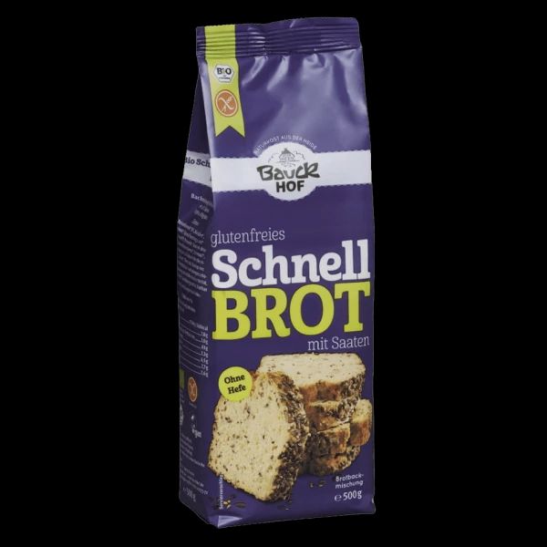 Bio Schnellbrot mit Saaten glutenfrei