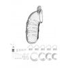 Shots - ManCage Model 05 - Chastity - 5- Cock Cage - Transparent