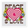 Peace Love Heart Sticker Decal