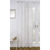 Tyrone Birch Slot Top Voile Curtain Panel - White