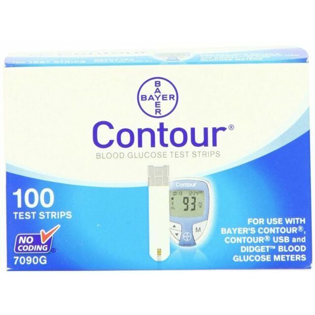 Bayer Contour® Microfill Blood Glucose Test Strip (Box of 50)