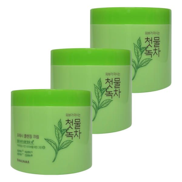 3) Kwailnara First Water Green Tea Fresh Cleansing Cream 300g