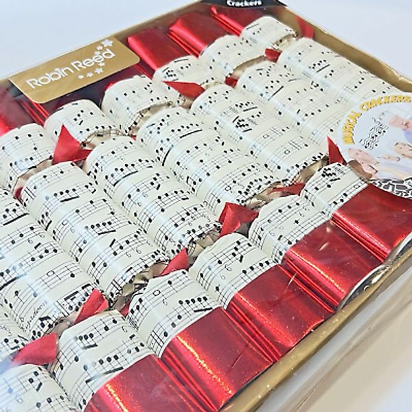 Robin Reed Christmas Party 8pc 14in - Hand Bells Musical Crackers New Years