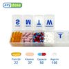 EZY DOSE Weekly (7-Day) Pill Case, Medicine Planner, Vitamin Organizer Box, 3X-Large Compartments to Secure Prescription Medication and Prevent Accidental Spilling, Clear Lids, BPA Free
