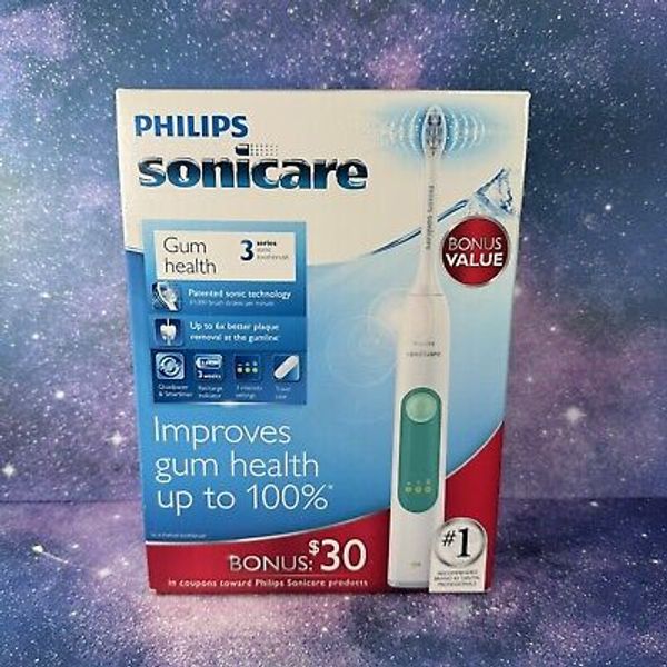 New Philips Sonicare 3 Series Gum Health Rechargeable Electric Toothbrush HX6631