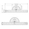 CYA Fixed Plotter Aviation for Flight Pilots, 13 Inch, Plotting Tools, Navigate for VFR Pilots, CFP-2