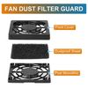 sourcing map 2Pcs Computer PC Fan Dust Filter 50mm Case Fan Dust Filter Plastic Guard Grill Protector Cover