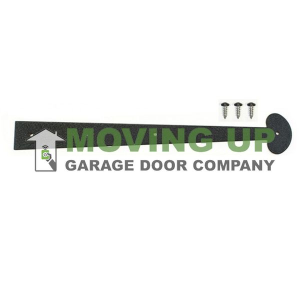 Garage Door Decorative Hinge 16" Colonial Black + Hardware
