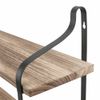 2-Tier Floating Shelf for Bathroom Organization Storage Rustic Wood Wall Decor