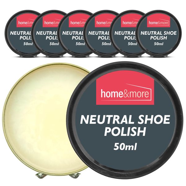 6pk 50ml Neutral Shoe Polish | Protect & Shine Wax Shoe Polish Neutral Leather Shoe Cream Neutral, Neutral Shoe Cream Shoe Polish Clear, Shoe Leather Cream, Clear Shoe Polish Leather, Shoe Wax Neutral