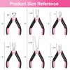 WORKPRO 6Piece Mini Plier Set Needle Nose Long Nose Bent Nose Diagonal Plier Set
