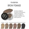 PHOERA Eyebrow Pomade Waterproof 24 Hours Long Lasting Sweat Resistant Brow 6 Colours Cream Gel (05 Dark Brown)