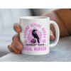 MILLHOUSE PRINTS Crows Before Bros - Support Your Local Murder Mug, Gothic Crow Themed Coffee Cup