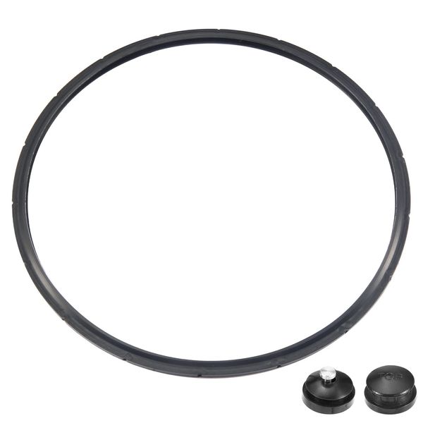 09905 Pressure Canner Sealing Ring,Replacement Gasket for Presto Pressure Cooker 01710 01740 01750 01770 01780 by FreeCat, Includes Automatic Air Vent & Overpressure Plug