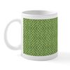 CafePress Geometric Green 11 oz (325 ml) Ceramic Coffee Mug