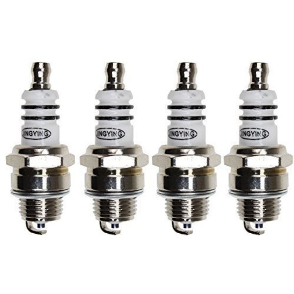 First4spares Universal 2-Stroke Spark Plugs for Lawnmowers, Strimmers, Trimmers & Chainsaws Pack of 4