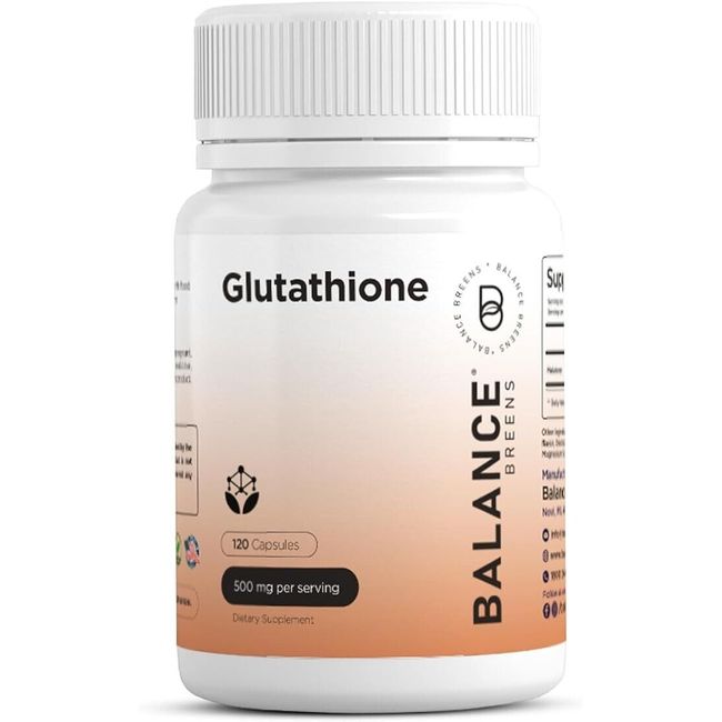 Glutathione Supplement - 500mg - 120 Vegan Capsules - Antioxidant Support