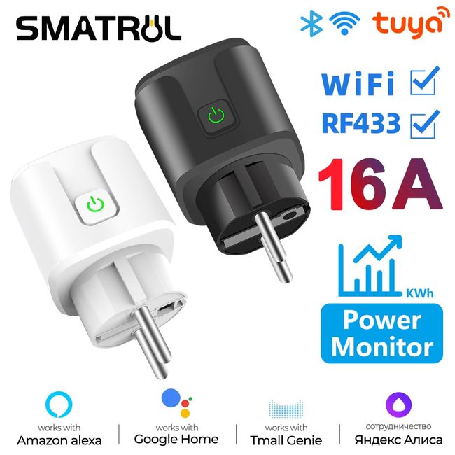 Remote Control Switch Tuya Works with Alexa Google Home Electrical Power  Wall Plug Socket Smart Home Automation WiFi Plug - China WiFi Socket, Smart  Socket