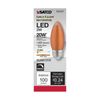 2W =20W LED Candle Light Thread Amber Spun Chandelier C11 E26 Base Warm White