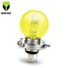 SOFOC H4 P43T Motorcycle Halogen Headlight 6V 45W Yellow 3000K High/Low Beam Design 1Pcs