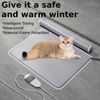 Heated Dog Bed Adjustable Temperature Pet Heating Pad Cats Mat +Timer Electric