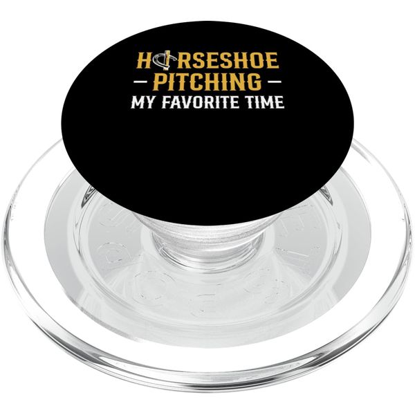 Horseshoe Pitching My Favorite Time PopSockets PopGrip for MagSafe