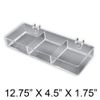 Azar 225503 3-Compartment Tray for Pegboard/Slatwall