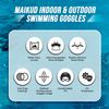 MaiKud Unisex Swimming Goggles (Light Blue)
