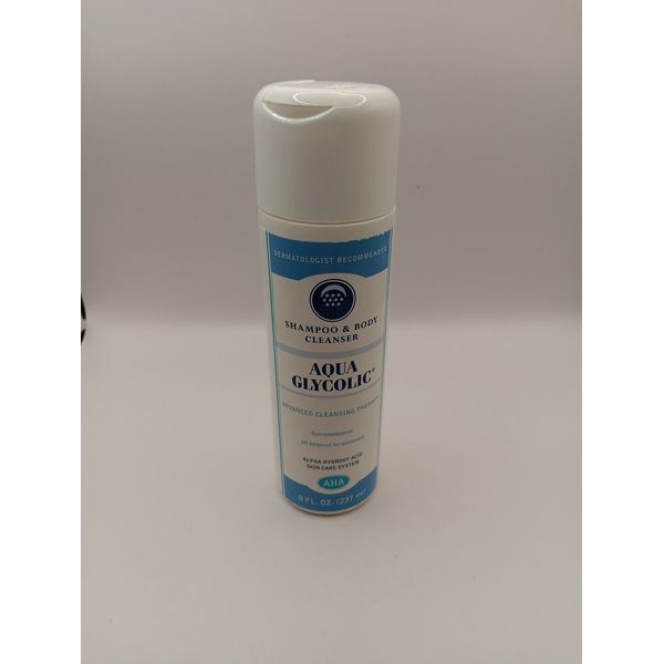 Aqua Glycolic Shampoo and Body Cleanser 8 oz Advanced Cleansing Therapy AHA