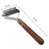 AIDIYA Dog Pill Remover, Cat Comb, Pet Comb, Pilling & Unwanted Hair Removal, Stainless Steel, Pet Supplies, Removes Thick Hair Ties, For Dogs and Cats, For Long and Short Hair, (Twin Sides)