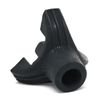 fiXte Heavy Duty Tri Support Rubber Walking Stick Cane Ferrule Black (19mm)