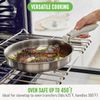 Click 10-Piece Stainless Steel Triply Cookware Set, Detachable Handle, Stackable