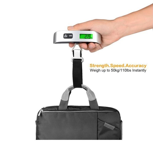 Portable Travel LCD Digital Hanging Luggage Scale Electronic Weight 110lb /  50kg