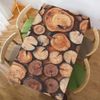Walmsco Tablecloth Brown Round Wood Decor For Dining Room Kitchen Rectangular Table Cover 132 * 178cm
