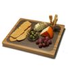 Seville Classics Bamboo Cutting Board with 7 Color Coded Flexible Cutting Mats