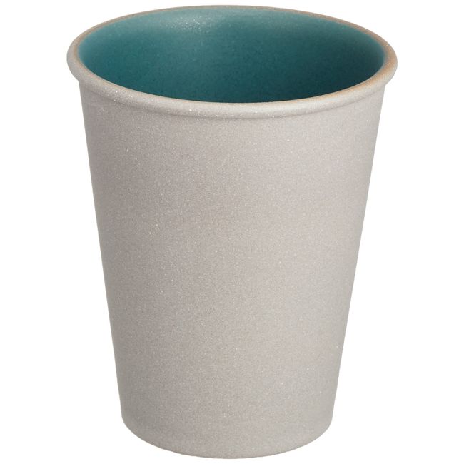 TOKI1919 Bake Turkish Cafe Tumbler Coffee Cup Diameter Approx. 3.1 x 3.9 inches (8 x 10 cm), 8.5 fl oz (250 ml), French Dish, Hotel Restaurant Specifications, Ceramic, Plain, Blue, Tempered, Dark