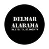 Delmar Alabama Coordinates Souvenir PopSockets Swappable PopGrip