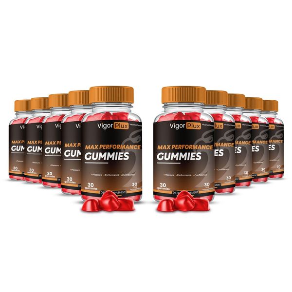 Vigor Plux Gummies for Men, VigorPlux  Advanced High Potency Formula (10 Pack)