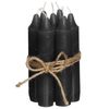 7-tlg. Set Kerzen H 11 cm (schwarz/matt)