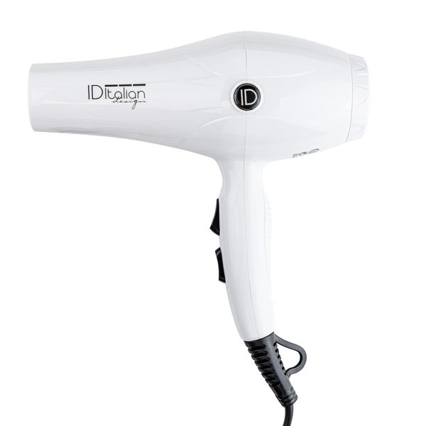 ID Italian Design - Hair dryer-Haartrockner mit Diffusor| GTI 2600 Haartrockner mit langlebigem AC-Motor, 2200 W Leistung, hochpräziser Düse und 3 Heizmodi