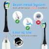 Brightdeal Replacement Toothbrush Heads for Philips Sonicare - Electric Replacement Brush Heads Compatible with HealthyWhite, FlexCare, EasyClean, 10 Pack Black