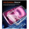 Clear Acrylic Case for iPhone 16, Crystal Transparent, Slim Profile, Wireless Charging Compatible