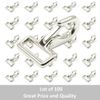 1" Solid Eye Snap Hook for Webbing - Nickle Plated - Awning Clips {LOT OF 100}