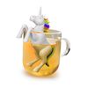 Winkee Einhorn Unicorn Tea Infuser, Silicone, White, 11cm