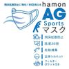 hamon AG Mitsufuji Cleanse Treatment, Antibacterial, Antiviral, Anti-Diffusion Mask, Perfect for Sports, Washable, Made in Japan (White, Size M Small)