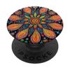 Intricate Circular Mandala in Vivid Colors PopSockets Adhesive PopGrip