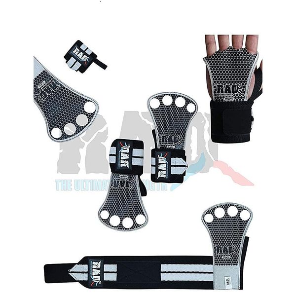 RAD Gymnastics Hand Grips Leather Hand Grips for Crossfit Grips for Pull-ups Weight Lifting to Protect Your Hands from Tears and Blisters