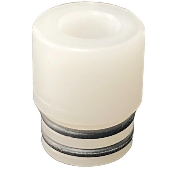 VAPE Drip Tip 510 Plastic Vape Mouthpiece Drip Tip Cap Cover with Microfiber Cloth (White)